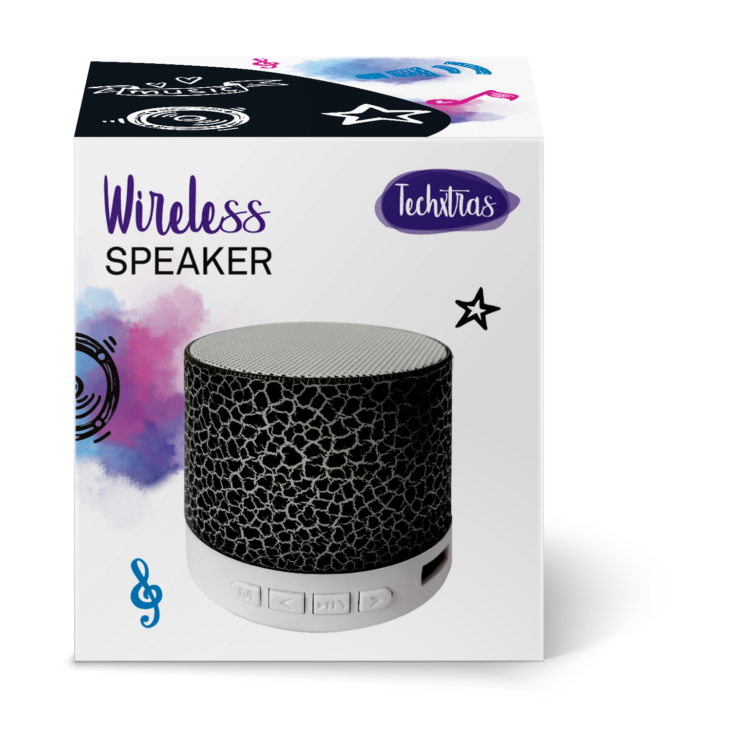 TechXtras Wireless Speaker - Black