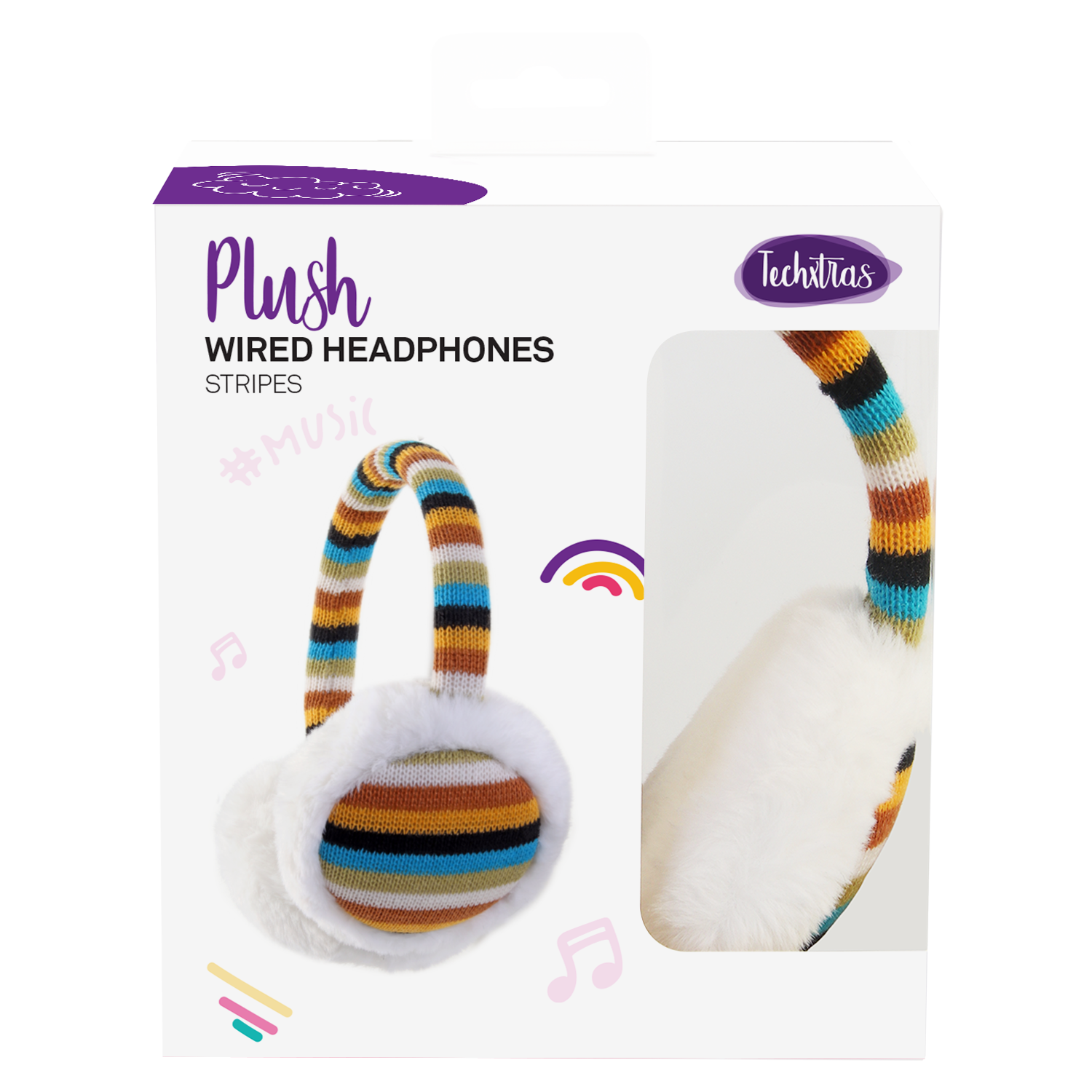 TechXtras Wired Headphone - Stripes