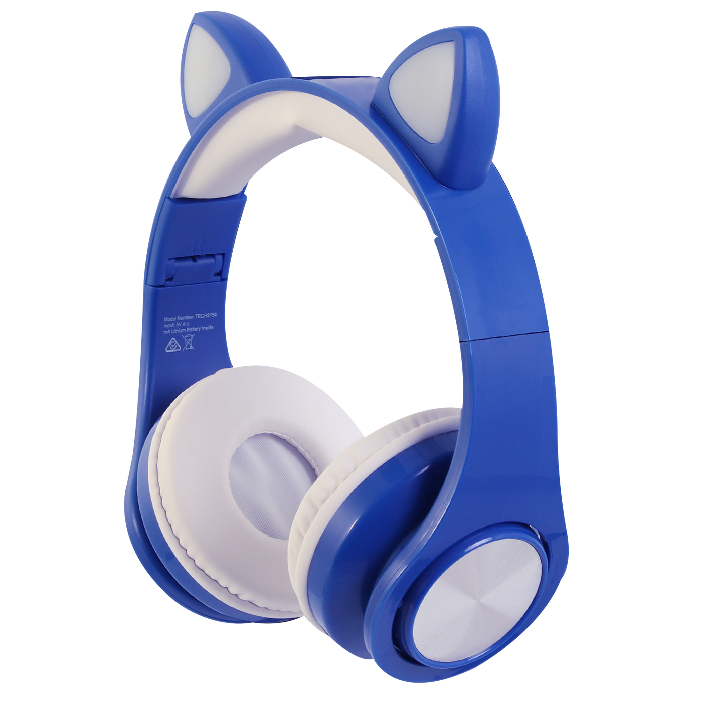 TechXtras Bluetooth Cat Ears Headphones Blue