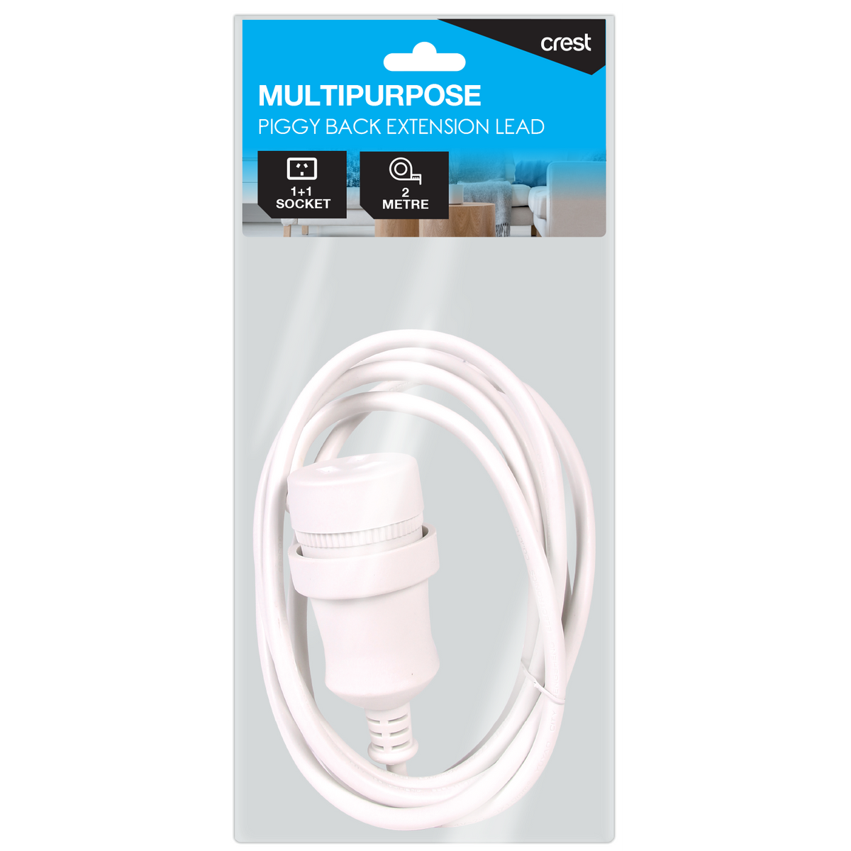 Piggy Back Extension Lead 2M